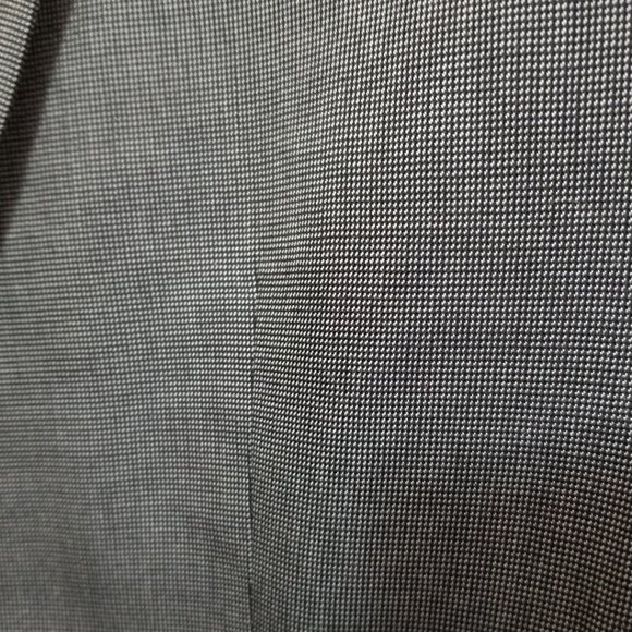 Zara Man NWT $199 Charcoal Gray Oxford Weave 2 Button Blazer Jacket - Picture 2 of 5